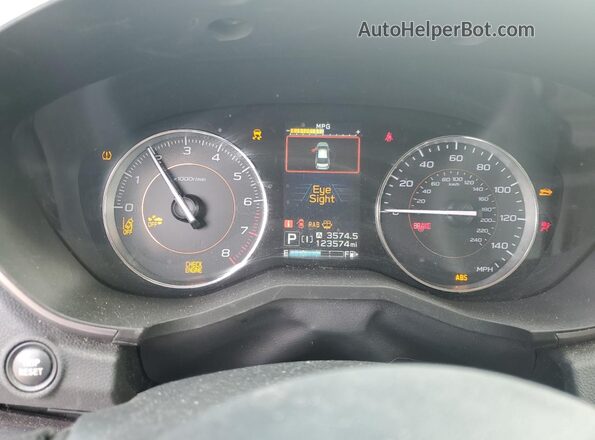 JF2GTAMC5L8252530 2020 SUBARU CROSSTREK Gray ხელსაწყოთა პანელის ხედი