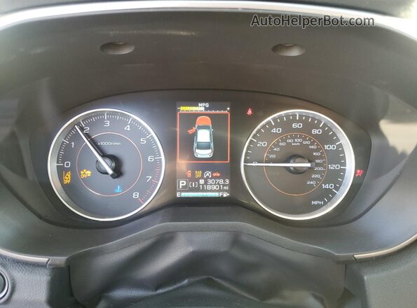 JF2GTAMCXLH239272 2020 SUBARU CROSSTREK Угольный Вид щитка приборов