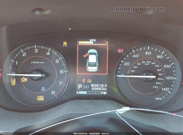 JF2GTAPC4LH207638 2020 SUBARU CROSSTREK Orange Вид задніх сидінь