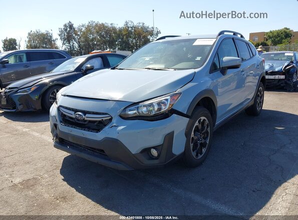 JF2GTAPC4M8212579 2021 SUBARU CROSSTREK Light Blue Передня ліва чверть