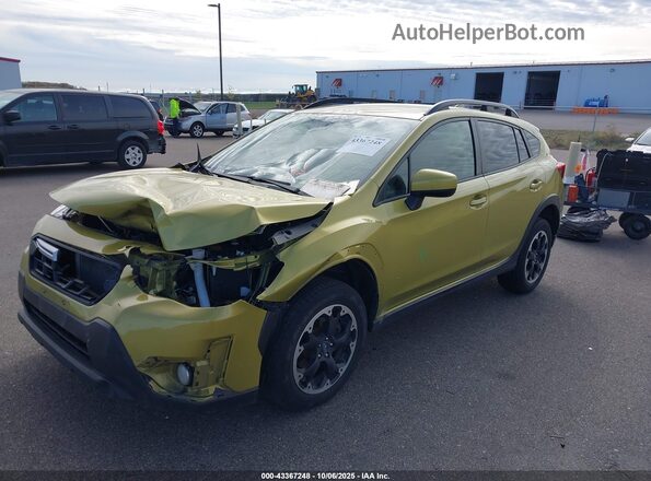 JF2GTAPC9NH219786 2022 SUBARU CROSSTREK Green Vista tres cuartos delantera izquierda