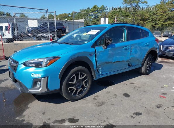 JF2GTDEC5KH350262 2019 SUBARU CROSSTREK HYBRID Blue Przód lewy