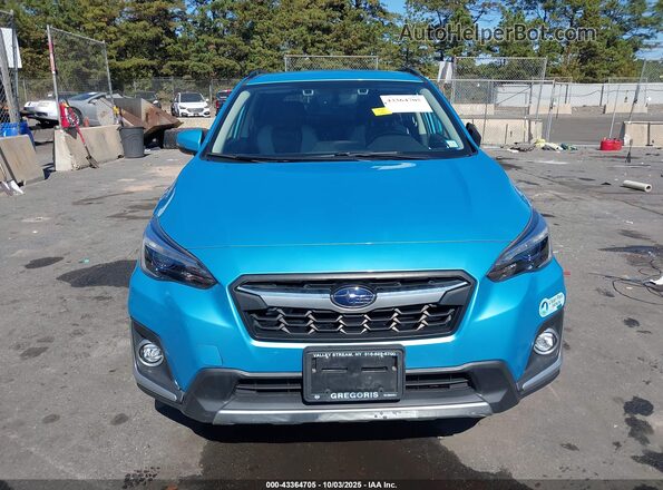 JF2GTDEC5KH350262 2019 SUBARU CROSSTREK HYBRID Blue Widok zestawu wskaźników