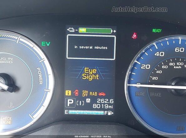 JF2GTDEC6KH322499 2019 SUBARU CROSSTREK HYBRID Black 
