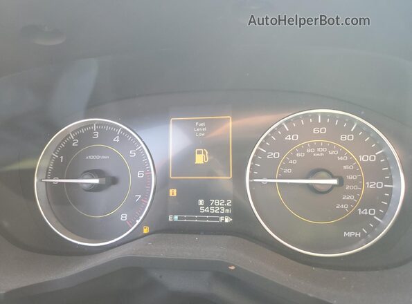 JF2GTHRC0NH240757 2022 SUBARU CROSSTREK Gray Սարքավորումների վահանակի տեսք