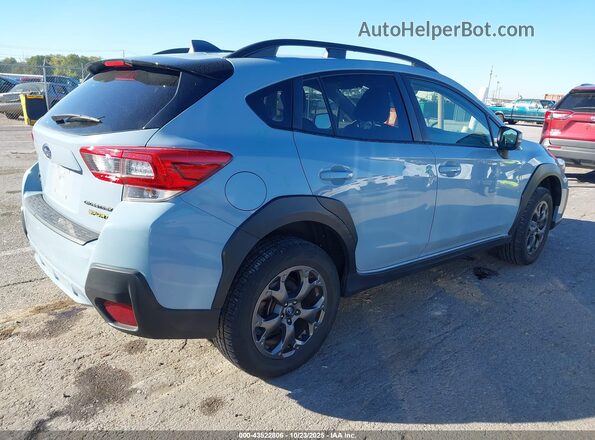 JF2GTHRC8MH303392 2021 SUBARU CROSSTREK Light Blue Trasero derecho