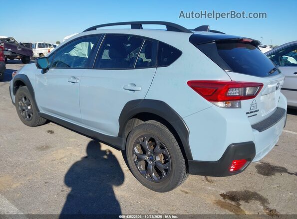 JF2GTHRC8MH303392 2021 SUBARU CROSSTREK Light Blue Trasero izquierdo