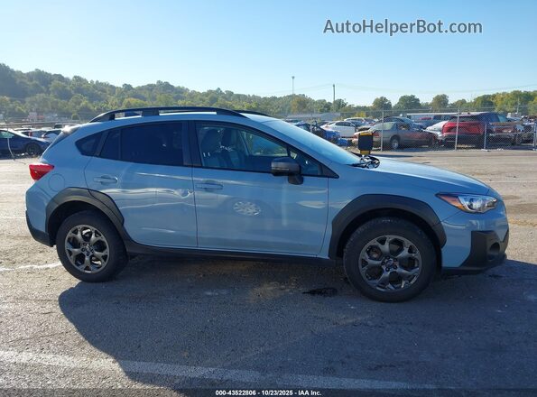 JF2GTHRC8MH303392 2021 SUBARU CROSSTREK Light Blue Vista interior trasera