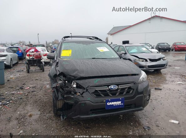 JF2GTHSC1NH258551 2022 SUBARU CROSSTREK Black წინა ხედი