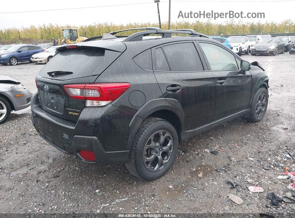 JF2GTHSC1NH258551 2022 SUBARU CROSSTREK Black უკანა მარჯვენა