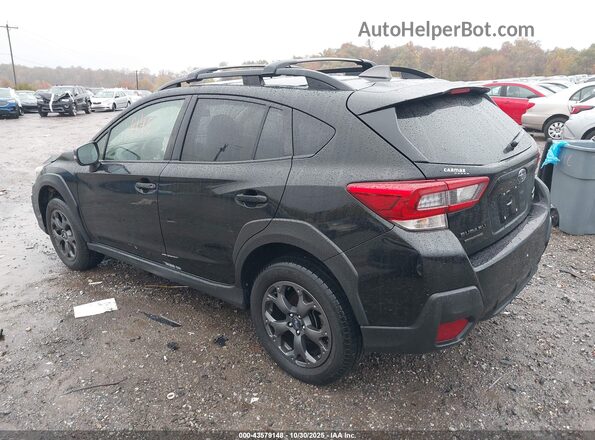 JF2GTHSC1NH258551 2022 SUBARU CROSSTREK Black უკანა მარცხენა