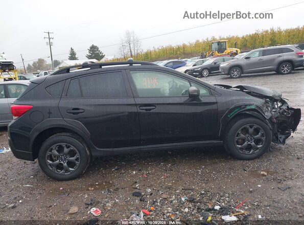 JF2GTHSC1NH258551 2022 SUBARU CROSSTREK Black უკანა სალონის ხედი