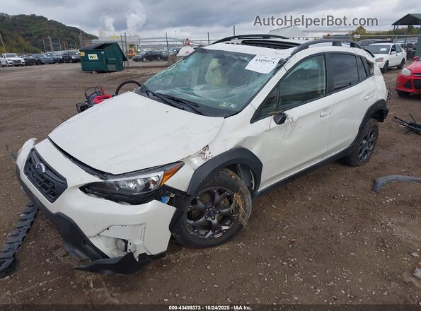 JF2GTHSC6MH684430 2021 SUBARU CROSSTREK Белый Передняя левая четверть