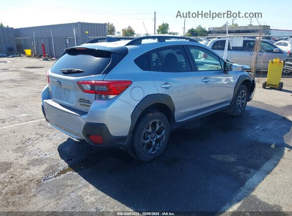 JF2GTHSCXMH223957 2021 SUBARU CROSSTREK Silver Trasero derecho