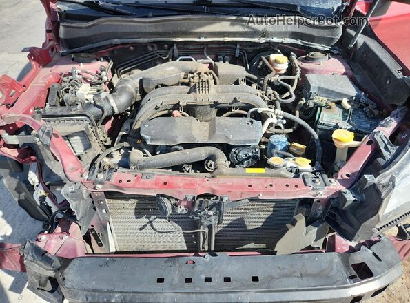 JF2SJAGCXHH809791 2017 SUBARU FORESTER 2.5 Maroon Вид задньої частини салону