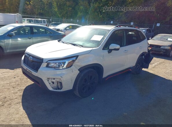 JF2SKALC2LH461108 2020 SUBARU FORESTER White Передня ліва чверть