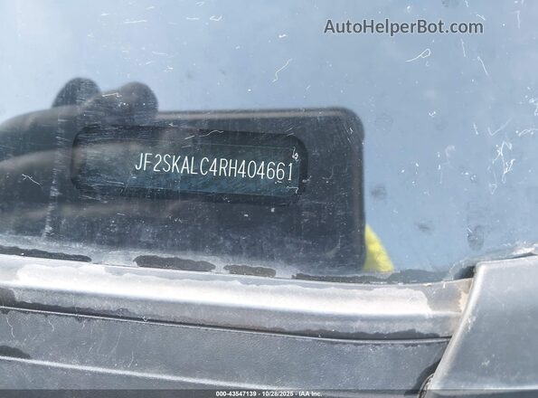 JF2SKALC4RH404661 2024 SUBARU FORESTER Зеленый Вид подкапотного пространства