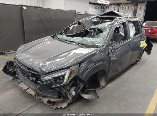 JF2SKAMC4NH530334 2022 SUBARU FORESTER Gray Vista tres cuartos delantera izquierda