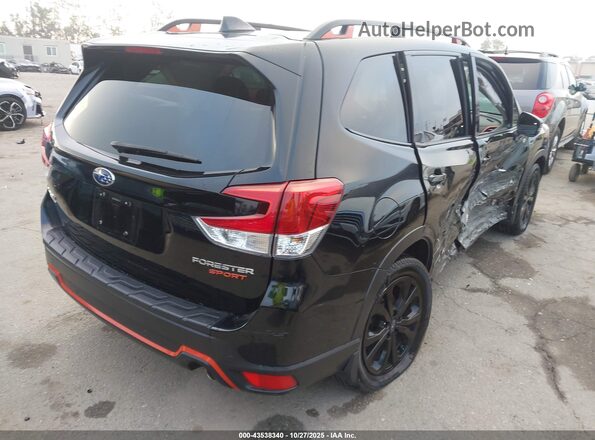 JF2SKAMCXLH457922 2020 SUBARU FORESTER Black Задня права чверть