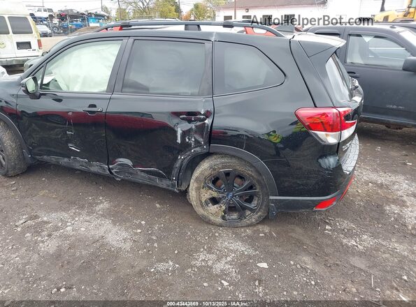 JF2SKAMCXLH606250 2020 SUBARU FORESTER Black Задня ліва чверть