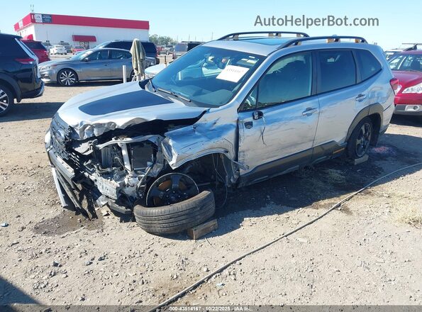 JF2SKAMCXNH463397 2022 SUBARU FORESTER Silver Передня ліва чверть
