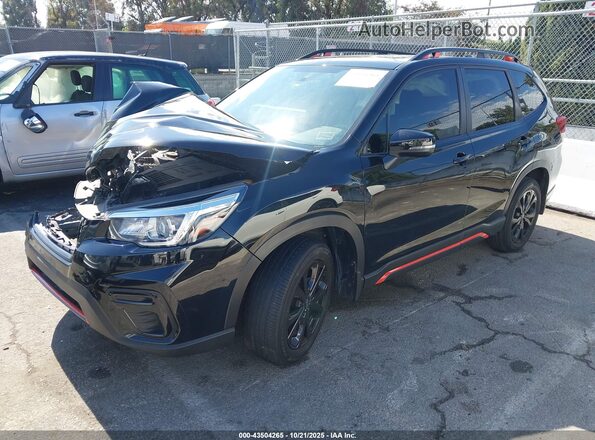 JF2SKARC6LH434128 2020 SUBARU FORESTER Black Przód lewy