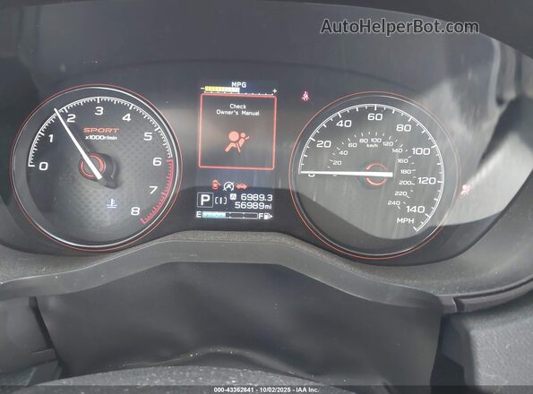 JF2SKARC7LH582076 2020 SUBARU FORESTER Black Հետևի նստատեղերի տեսք