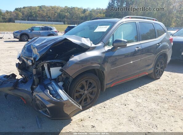 JF2SKARC9MH467626 2021 SUBARU FORESTER Gray Передня ліва чверть