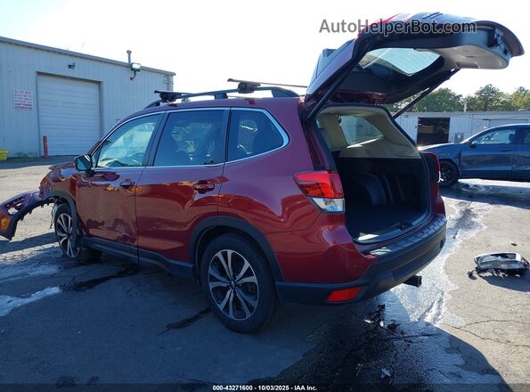JF2SKASC0LH596122 2020 SUBARU FORESTER Burgundy Задня ліва чверть
