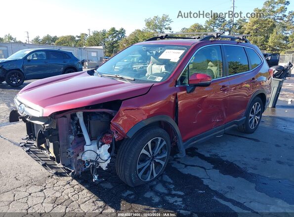 JF2SKASC0LH596122 2020 SUBARU FORESTER Burgundy Передня ліва чверть