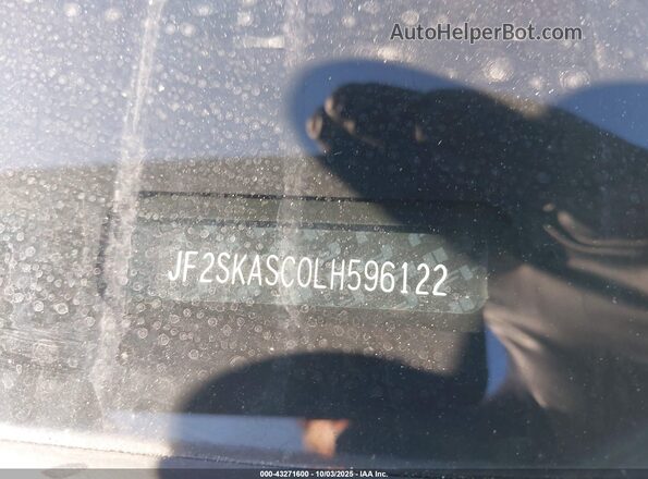 JF2SKASC0LH596122 2020 SUBARU FORESTER Burgundy 