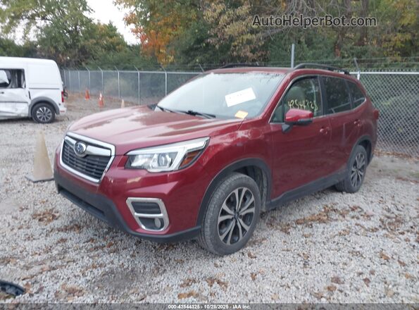 JF2SKAUC5LH494019 2020 SUBARU FORESTER Red Передня ліва чверть