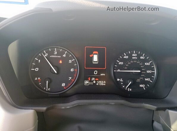 JF2SLDAC4SH493638 2025 SUBARU FORESTER White Instrument cluster view