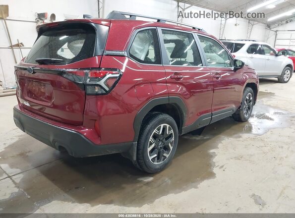 JF2SLDAC6SH582207 2025 SUBARU FORESTER Burgundy უკანა მარჯვენა