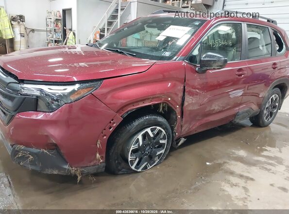 JF2SLDAC6SH582207 2025 SUBARU FORESTER Burgundy წინა ხედი