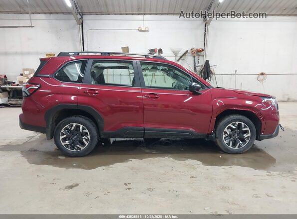 JF2SLDAC6SH582207 2025 SUBARU FORESTER Burgundy სალონის 360-გრადუსიანი ხედი