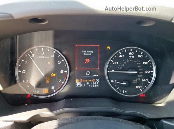 JF2SLDRC9SH443774 2025 SUBARU FORESTER White ხელსაწყოთა პანელის ხედი