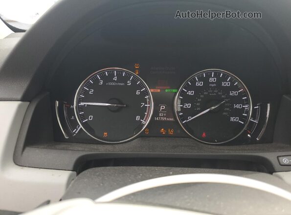 JH4KC1F54JC000705 2018 ACURA RLX Silver Вид щитка приладів
