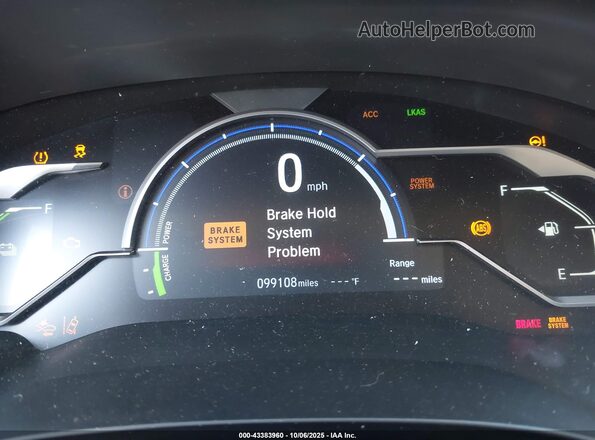 JHMZC5F10KC001354 2019 HONDA CLARITY White 