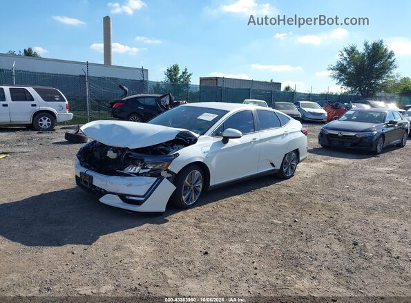 JHMZC5F10KC001354 2019 HONDA CLARITY White Vista tres cuartos delantera izquierda