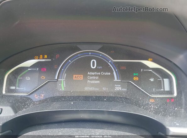 JHMZC5F1XLC001542 2020 HONDA CLARITY Silver უკანა სავარძლების ხედი