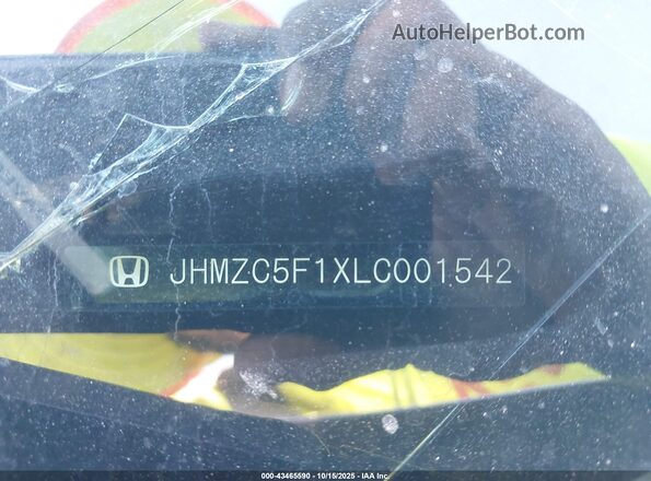 JHMZC5F1XLC001542 2020 HONDA CLARITY Silver ძრავის განყოფილების ხედი
