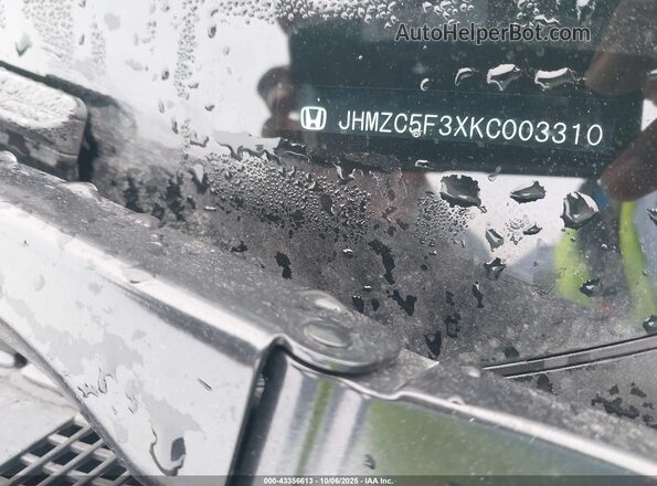JHMZC5F3XKC003310 2019 HONDA CLARITY Silver Շարժիչի բաժամունքի տեսք