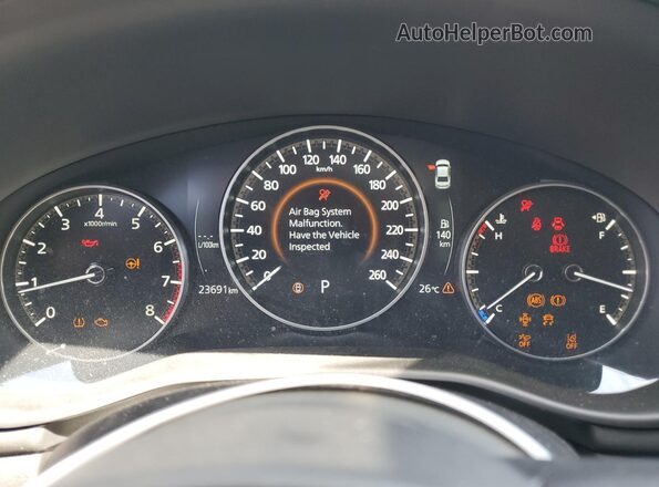 JM1BPACM7S1771691 2025 MAZDA 3 Black Vista del cuadro de instrumentos