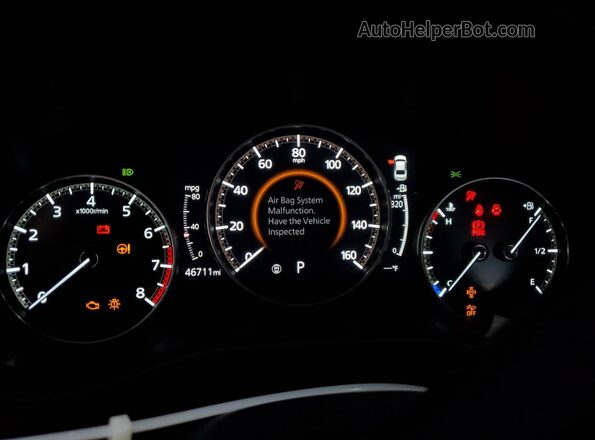 JM1BPADL0M1316593 2021 MAZDA 3 Blue Instrument cluster view