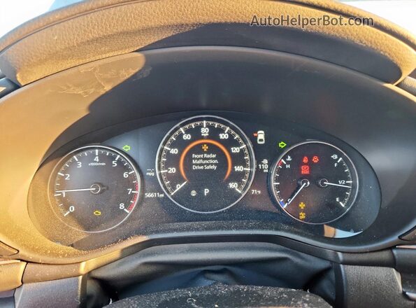 JM1BPAJL8M1307564 2021 MAZDA 3 Blue Вид щитка приладів