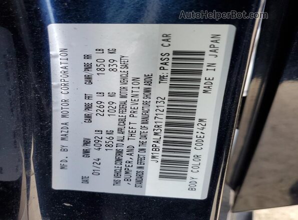 JM1BPALM3R1712132 2024 MAZDA 3 Blue Engine compartment view