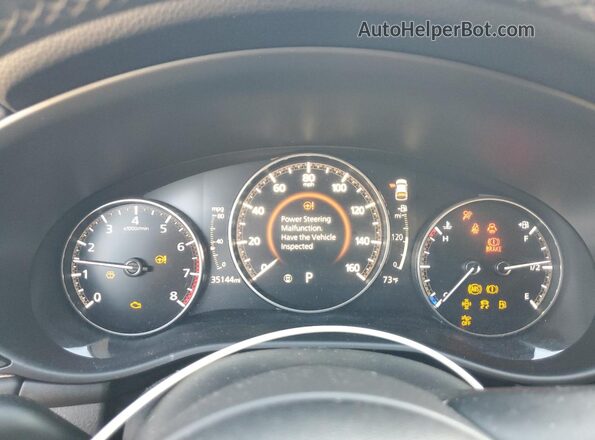 JM1BPAMM9L1169021 2020 MAZDA 3 Gray Vista del cuadro de instrumentos