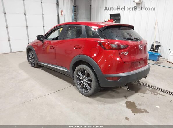 JM1DKFD77H0158031 2017 MAZDA CX-3 Red Tył lewy