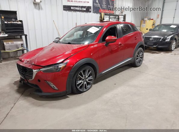 JM1DKFD77H0158031 2017 MAZDA CX-3 Red Przód lewy